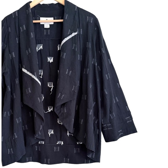 EMMELLE Cotton Blend Boho Lagenlook Oversized Drape Front
Kimono Style Jacket S - Picture 5 of 9